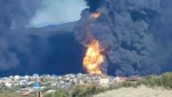 Russia's Tuapse Oil Facility In Flames After Third Attack In Two Weeks