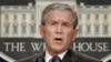 U.S. -- George W. Bush speaks in the new briefing room at the White House Conference Center, 21Aug2006