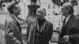 Emil Cioran, Eugen Ionescu și Mircea Eliade la Paris în 1986 (Photo: Louis Monier).
