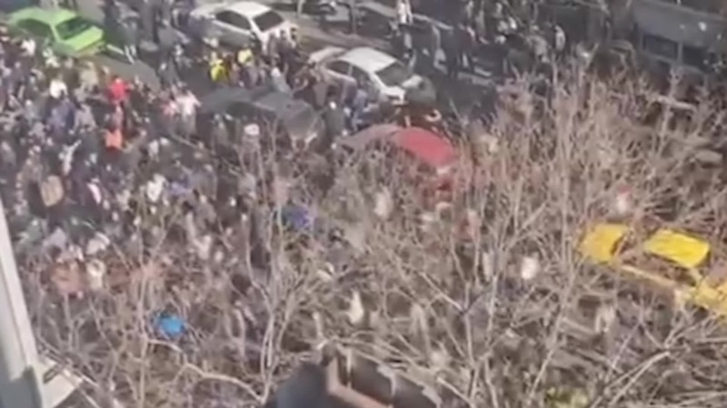 Iranians Clash With Police During Second Day Of Protests Over Economic, Currency Woes