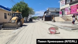 Встановлення нових бордюрів у Білогірську біля ринку, 21 липня 2026 року