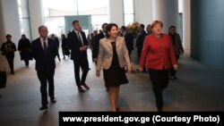 Գերմանիայի կանցլեր Անգելա Մերկել և Վրաստանի նախագահ Սալոմե Զուրաբիշվիլի, Բեռլին, 20-ը փետրվարի, 2019թ․