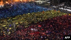 Daily protests, including huge weekend rallies, have been taking place across Romania in the past couple of weeks. 