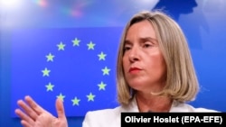 European Union foreign-policy chief Federica Mogherini (file photo)