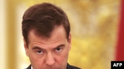 Russian President Dmitry Medvedev has said he sees private business as an engine of Russia's modernization and has suggested that the state corporations should be sooner or later privatized.