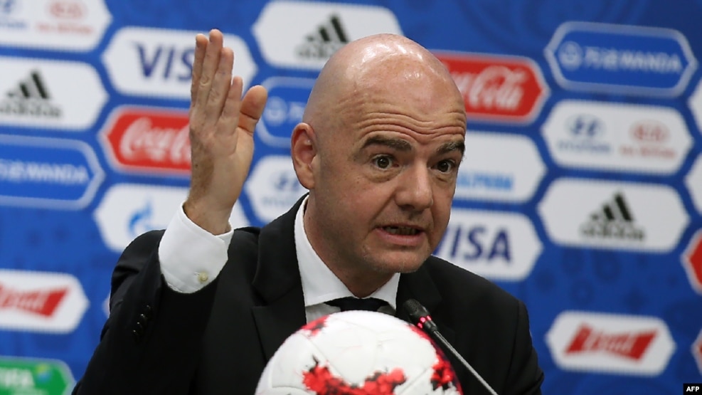 FIFA prezidenti Djanni Infantino.