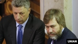 Юрий Бойко и Вадим Новинский, экс-члены Партии регионов. Киев, декабрь 2014 года