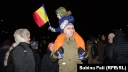 La demonstrațiile anti-guvernamentale de la București