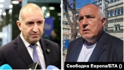 Колаж с лидера на "Прогресивна България" Румен Радев и лидера на ГЕРБ Бойко Борисов