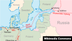 Traseul conductei Nord Stream 2