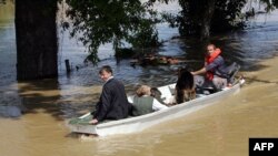 Akcija spašavanja u selu Gunja, Hrvatska, 18. maj