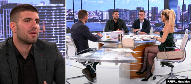 Vukashin Gjokoviq, gjatë një emisioni në TV Pink më 10 maj 2025.