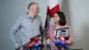 Светлана Тихановская встречается с освобожденными белорусскими политзаключенными, в числе которых ее супруг Сергей Тихановский