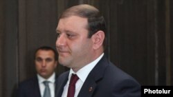 Armenia - Yerevan Mayor Taron Markarian, 17Apr2014.