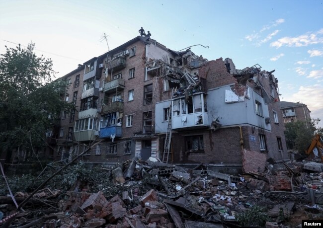 Наслідки російського ракетного удару по житловому будинку Харкова. 31 травня 2024 року
