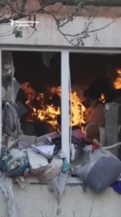 Residential High-Rise Hit By Russian Attack In Kharkiv