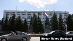 Руското посолство в София, април, 2021.
