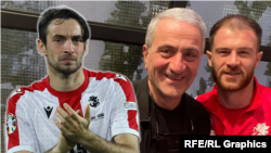 გიორგი გველესიანი (მარცხნივ), კახა ზივზივაძე (შუაში) და ბუდუ ზივზივაძე  