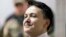Ukrainian lawmaker Nadia Savchenko speaks during a court hearing in Kyiv in March 2018.