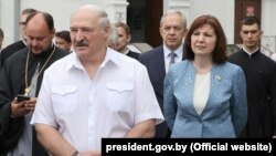 Аляксандар Лукашэнка і Натальля Качанава, архіўнае фота 