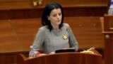 Kosovo - Vasfije Krasniqi–Goodman, a survivor and activist, spoke to the parliament of Kosovo on March 9, about rape and sexual violence during the war of the 1990s. screen grab