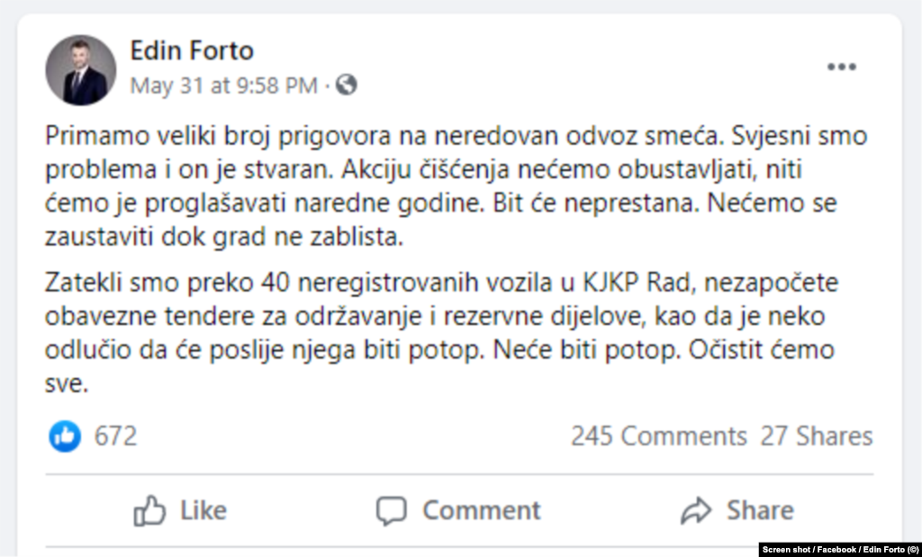 Premijer Kantona Sarajevo poručio da su &quot;svjesni problema&quot;.&nbsp;