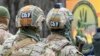 Members of Ukraine's security service, the SBU, during training in March 2021.