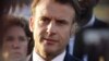 French President Emmanuel Macron speaks to the press upon his arrival in French Guiana on March 25.