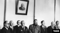 Fidel Castro və Leonid Brezhnev