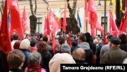 Protest socialist la Chișinău, 12 noiembrie 2015.