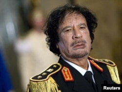 Муаммар Каддафи. Рим, Италия, 2009 жылғы 10 маусым.