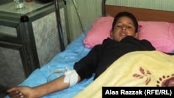 طفل مصاب في إنفجار يرقد في مستشفى بالحلة