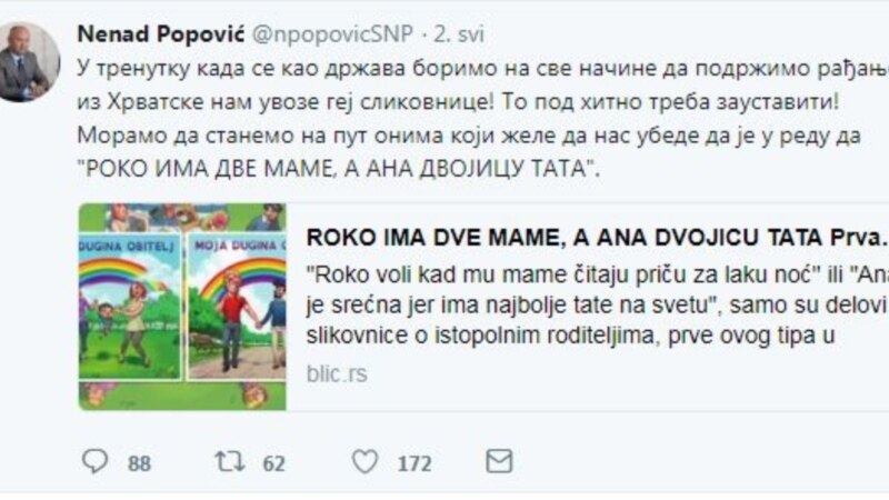 Brnabić: Popović uvredio deo građana za koje radi