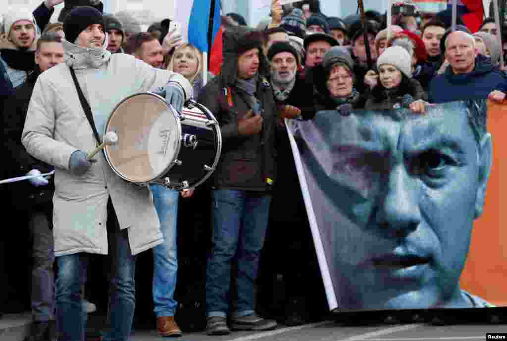 Марш Немцова в Москве.