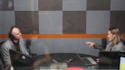 Андрей Хлывнюк и Катерина Некречая в студии Радио Крым.Реалии
