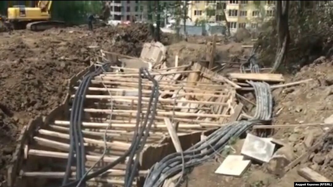 Оползень в поселке Блиново