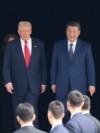 US President Donald Trump meets with Chinese leader Xi Jinping on the sidelines of the APEC summit in Busan, South Korea on October 30. 