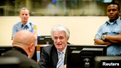 Radovan Karadžić u sudnici Haškog tribunala, 2016.