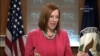 U.S. State Department spokeswoman Jen Psaki 