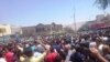 A screen grab from an amateur video that appears to show protests in Shiraz on August 2 as unrest spreads across Iran amid a deepening economic crisis in the country.