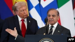 شهباز شریف صدراعظم پاکستان و دونالد ترامپ رئیسجمهور امریکا در مصر