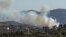 دود برخاسته در پی آخرین حمله اسرائیل به جنوب لبنان در روز دوشنبه