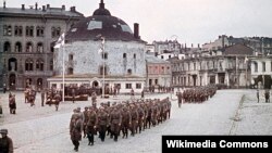 Парад финских войск в Выборге 31 августа 1941 года