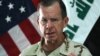 The chairman of the U.S. Joint Chiefs of Staff, Admiral Michael Mullen, speaks during a press conference in Baghdad on August 2.