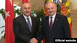 Мевлют Чавушоглу и Николае Тимофти