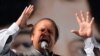 Former Pakistani Prime Minister Nawaz Sharif addresses supporters during a campaign rally in Rawalpindi on May 7. Could Sharif be set to take power again?