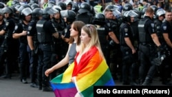 Марш за равенства, организованный ЛГБТ-сообществом, Киев, 23 июня 2019 года