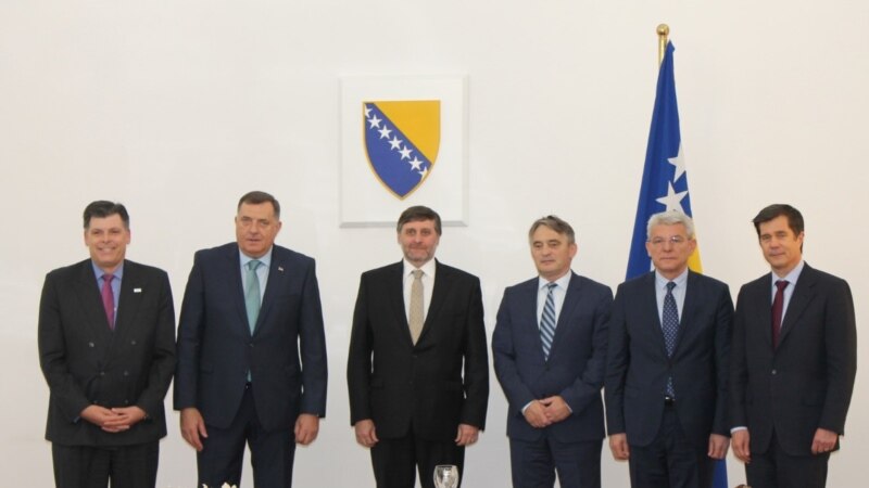 Dodik, Džaferović i Komšić razgovarali sa Palmerom 