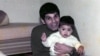 Iran --Writer Majid Sharif with his son Pouya-undated