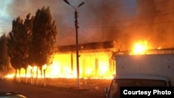 Пожар в Ахангаранском районе Ташкентской области. Иллюстративное фото.